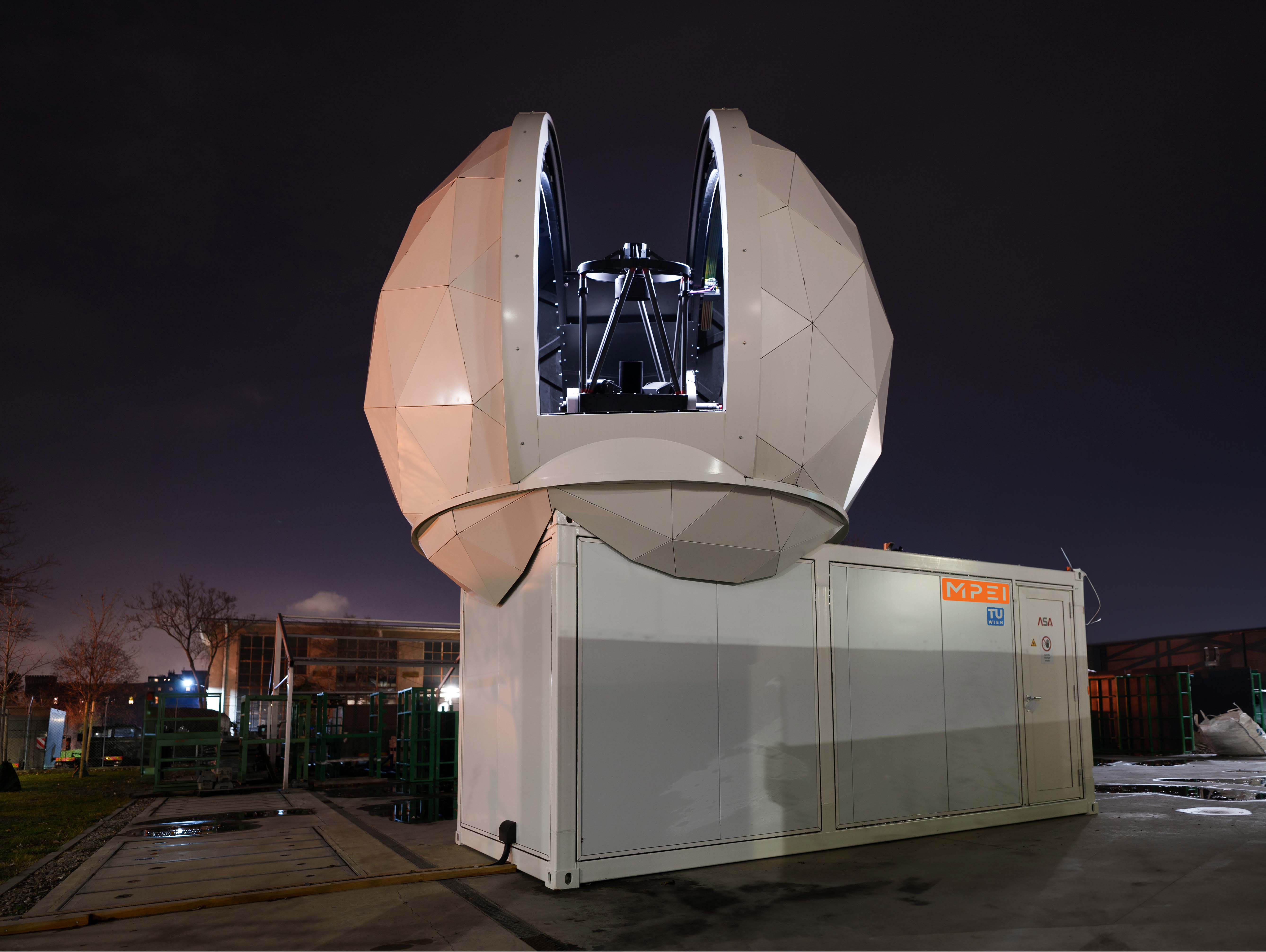 OGS front view at night